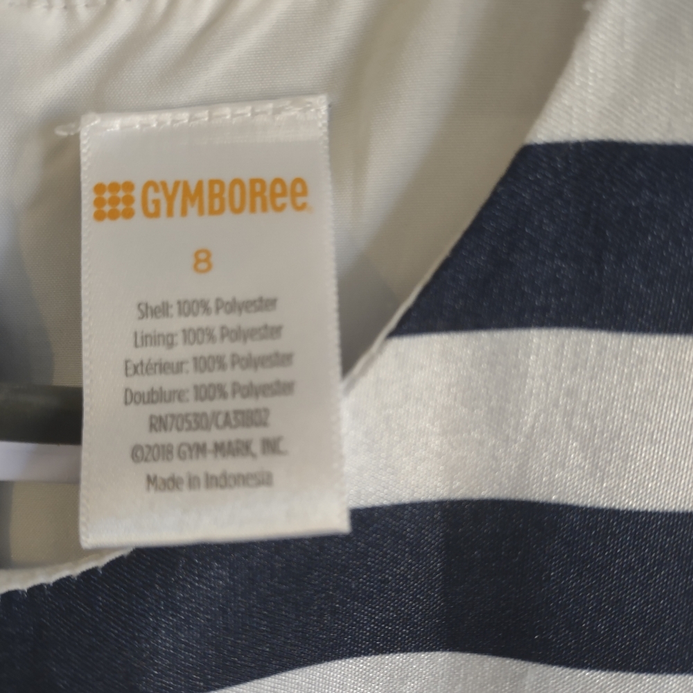Gymboree Navy Blue Striped Party Dress sz 8 - Picture 4 of 5